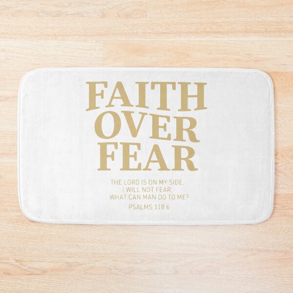 Item preview, Faith Over Fear Psalm 118:6 Christian Bible Verse Inspirational designed and sold by kiralynstration.