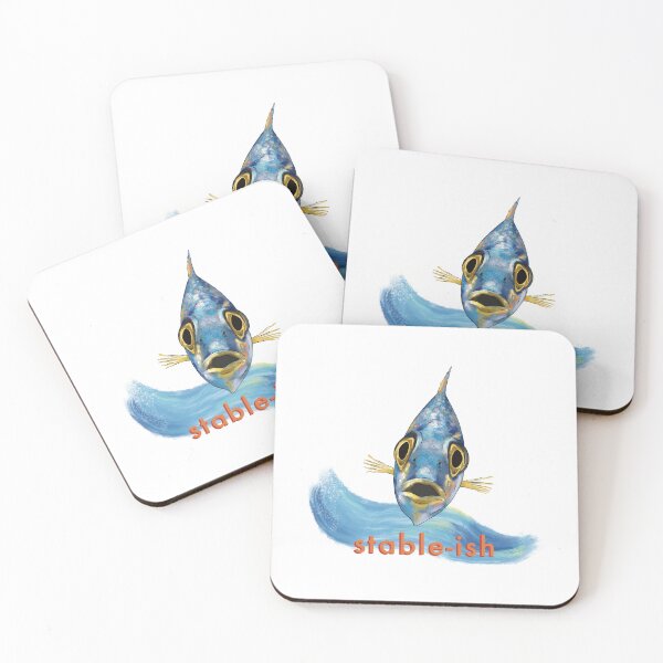 Item preview, Stable-ish Fish Funny Mental Health Humor designed and sold by art-injoy.