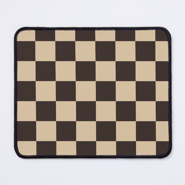 Item preview, Brown aesthetic Boho Chic Retro colorful checkered pattern designed and sold by Creations by lyne.