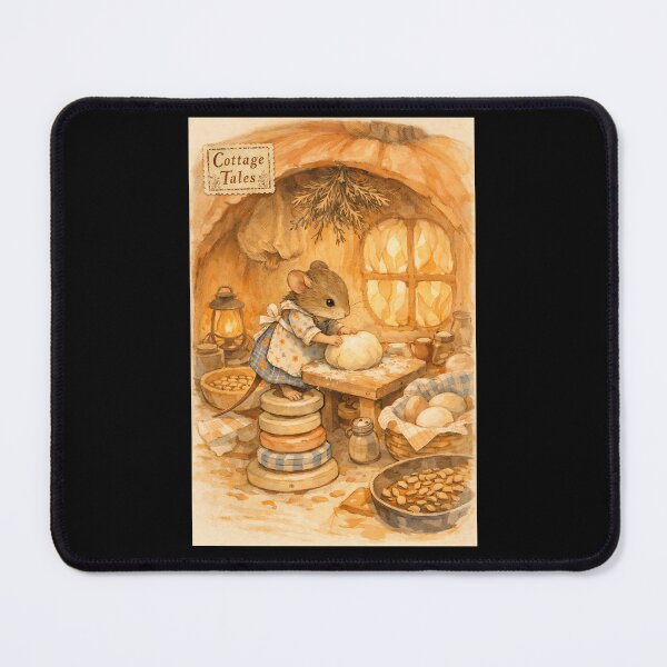 Item preview, The Field Mouse’s Baking Day - Cottagecore Animals designed and sold by bapupa.