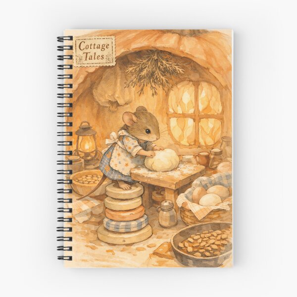 Item preview, The Field Mouse’s Baking Day - Cottagecore Animals designed and sold by bapupa.