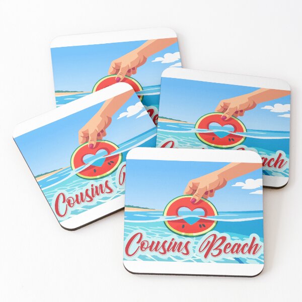 Item preview, Cousins Beach Summer Love Watermelon Heart Trip Art designed and sold by PixelWaveBD.