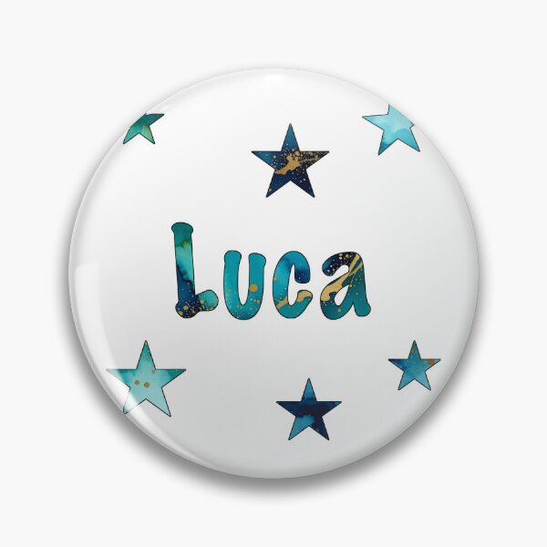 Item preview, Watercolor Name Luca with Stars designed and sold by katifinell.