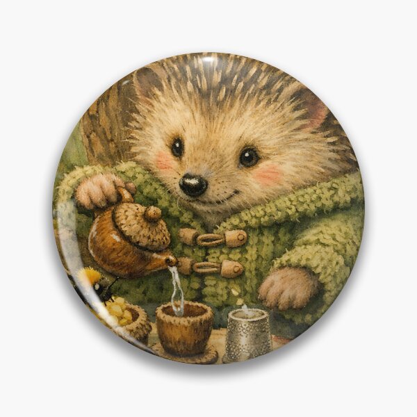 Item preview, The Hedgehog’s Tea Service - Cottagecore Animals designed and sold by bapupa.