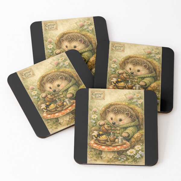 Item preview, The Hedgehog’s Tea Service - Cottagecore Animals designed and sold by bapupa.