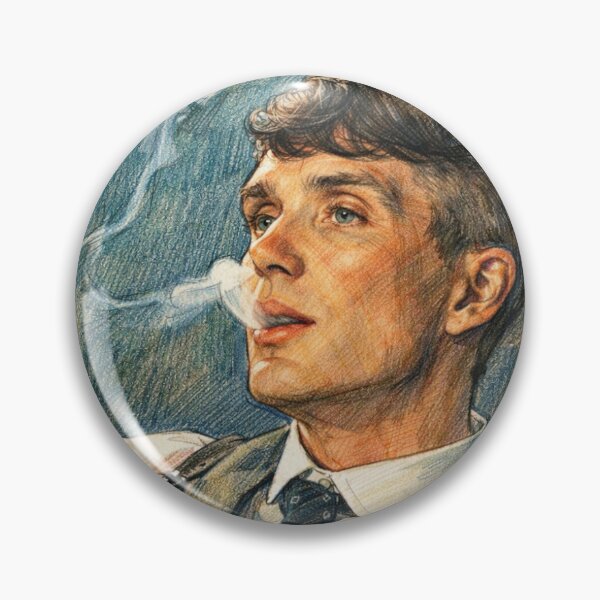 Item preview, Thomas Shelby Fan Art – Smoking Pencil Sketch (Peaky Blinders Inspired) designed and sold by FoundryHouse.