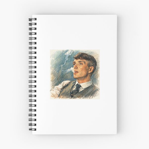 Item preview, Thomas Shelby Fan Art – Smoking Pencil Sketch (Peaky Blinders Inspired) designed and sold by FoundryHouse.