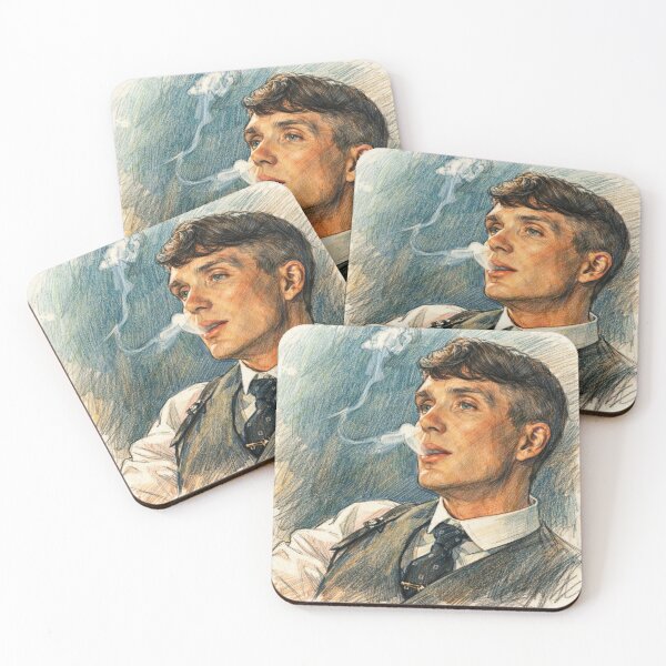 Artikelvorschau, Thomas Shelby Fan-Art – Bleistiftskizze eines rauchenden Mannes (inspiriert von Peaky Blinders) entworfen und verkauft von FoundryHouse.
