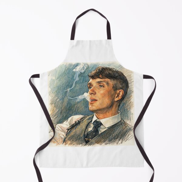 Item preview, Thomas Shelby Fan Art – Smoking Pencil Sketch (Peaky Blinders Inspired) designed and sold by FoundryHouse.