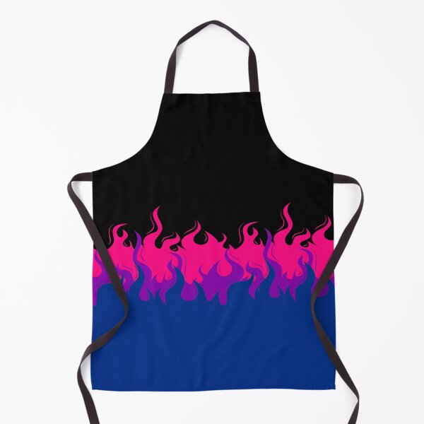 Item preview, Bi Pride Flag Hot Blue, Purple and Pink Flames designed and sold by RubberBandBall.
