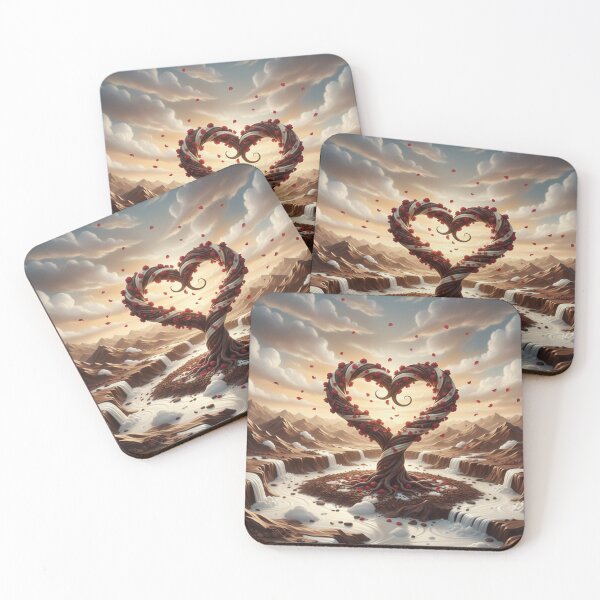 Item preview, Chocolate Cream Heart Tree – Surreal Dessert Fantasy designed and sold by Herzbaumatelier.