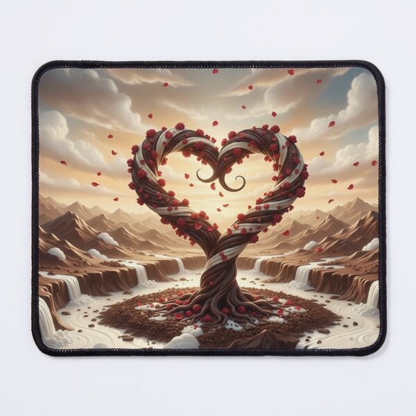 Item preview, Chocolate Cream Heart Tree – Surreal Dessert Fantasy designed and sold by Herzbaumatelier.