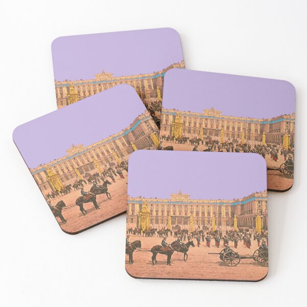 Item preview, Vintage Royal Palace of Madrid: Historical Palace Guard Illustration designed and sold by Mauswohn.