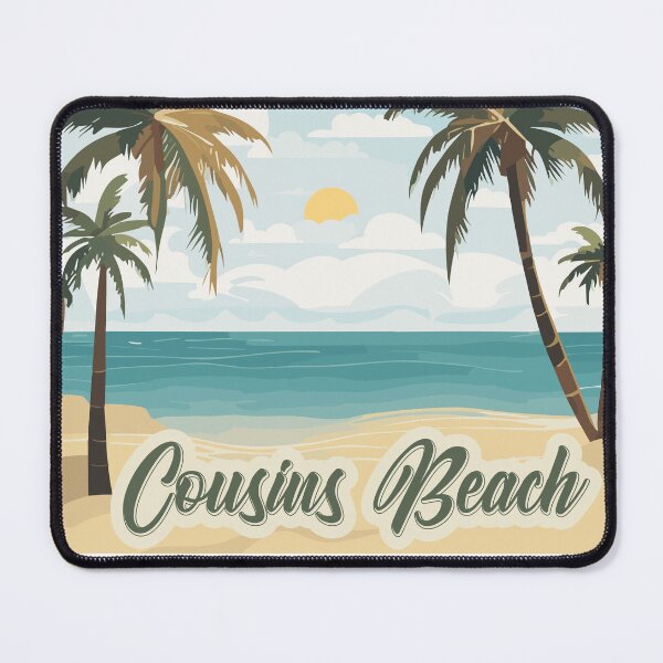 Item preview, Cousins Beach Tropical Palm Tree Summer Vacation Art designed and sold by PixelWaveBD.