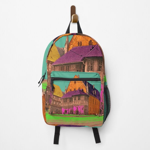 Item preview, Historic Town Hall Halberstadt: Aesthetic vintage architecture collage designed and sold by Mauswohn.