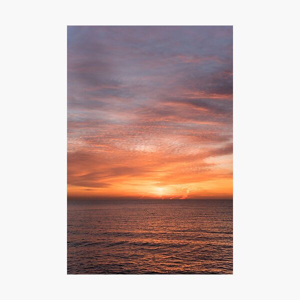 Item preview, Sunset Afterglow Reflected over Serene Ocean designed and sold by Georgia Mizuleva.