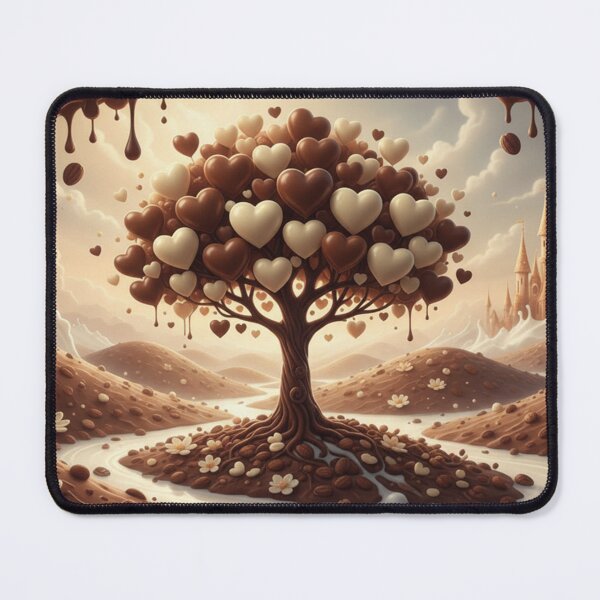 Item preview, Chocolate Heartleaf Tree – Fantasy Candy Kingdom Art designed and sold by Herzbaumatelier.