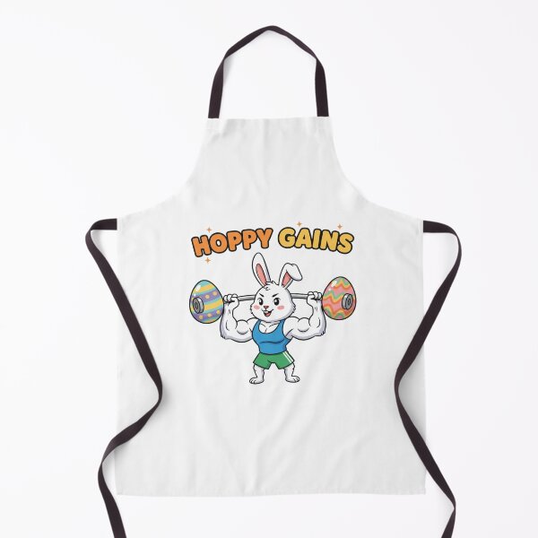Item preview, Hoppy Gains Funny Bunny Lifting Easter Eggs designed and sold by NatureUnleashed.