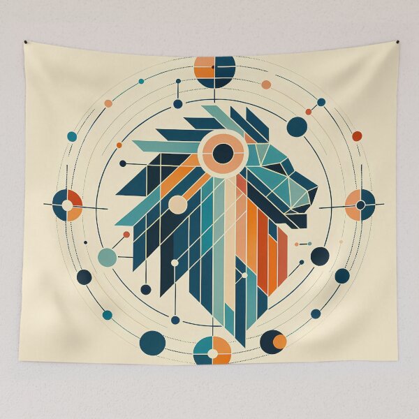Item preview, Geometric Leo Zodiac Symbol designed and sold by InkSmithery.