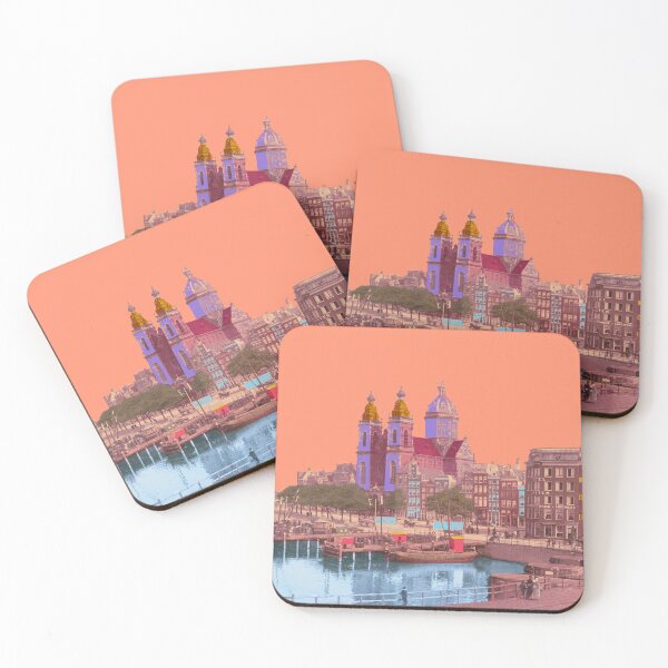 Item preview, St. Nicholas Basilica Amsterdam: Aesthetic vintage architectural collage designed and sold by Mauswohn.