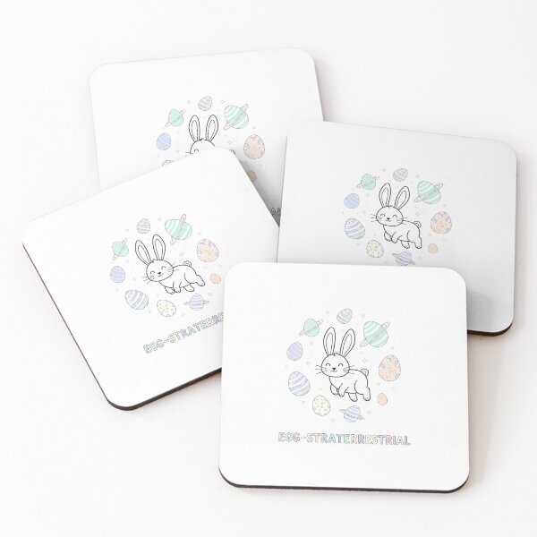 Item preview, Egg-straterrestrial Whimsical Space Bunny designed and sold by NatureUnleashed.