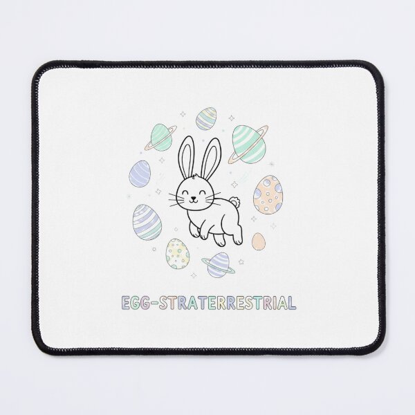 Item preview, Egg-straterrestrial Whimsical Space Bunny designed and sold by NatureUnleashed.