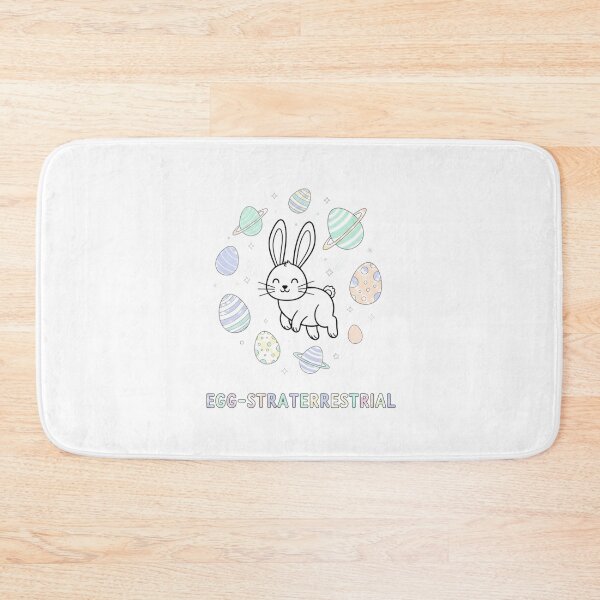 Item preview, Egg-straterrestrial Whimsical Space Bunny designed and sold by NatureUnleashed.