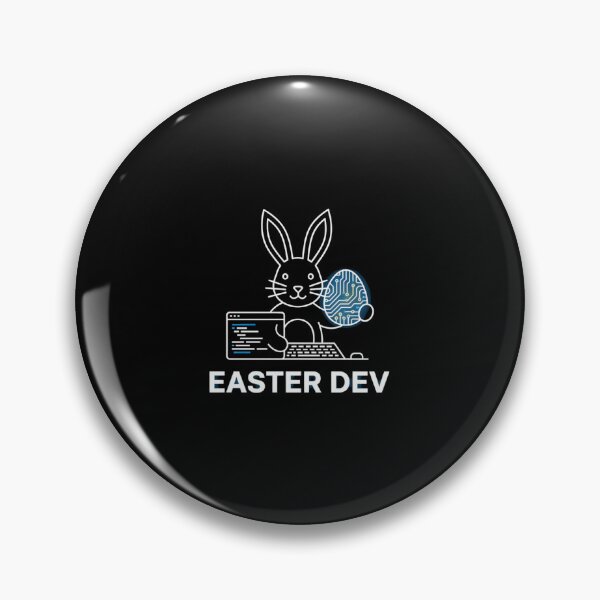 Item preview, Easter Dev Minimalist Bunny Coding Design designed and sold by NatureUnleashed.