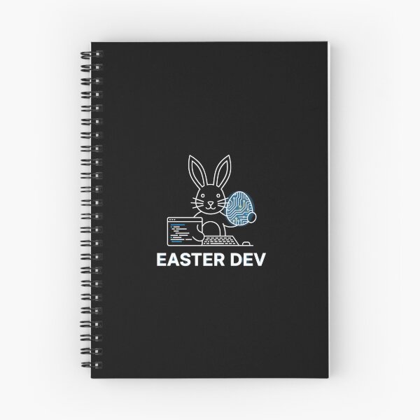Item preview, Easter Dev Minimalist Bunny Coding Design designed and sold by NatureUnleashed.