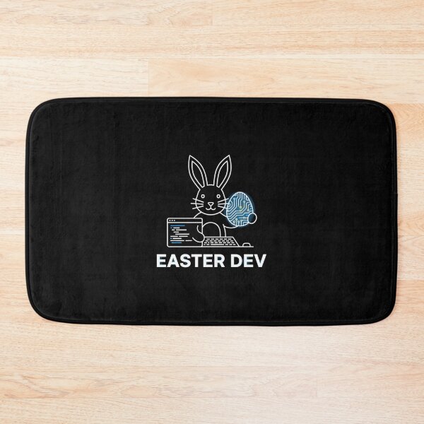 Item preview, Easter Dev Minimalist Bunny Coding Design designed and sold by NatureUnleashed.