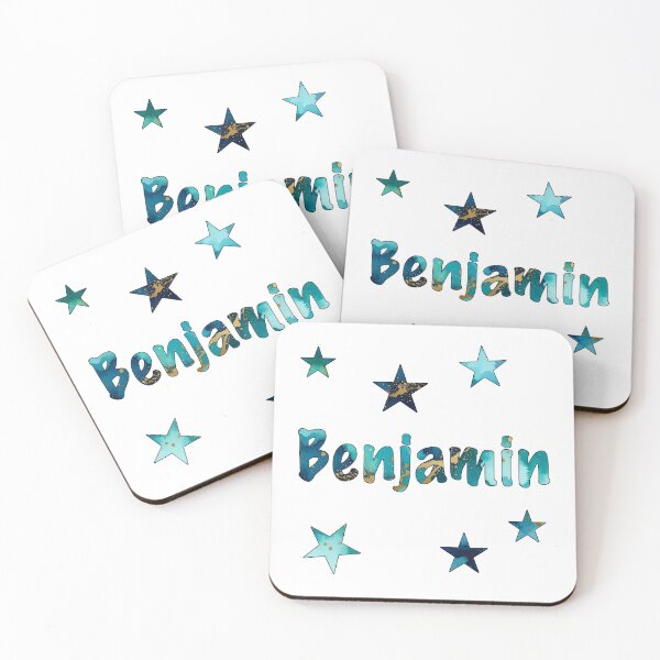 Item preview, Watercolor Name Benjamin with Stars designed and sold by katifinell.