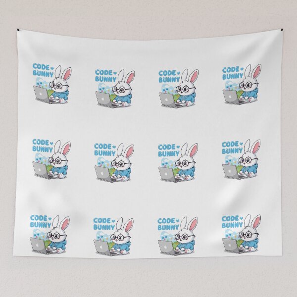 Item preview, Code Bunny Programmer Easter Pixel Eggs designed and sold by NatureUnleashed.