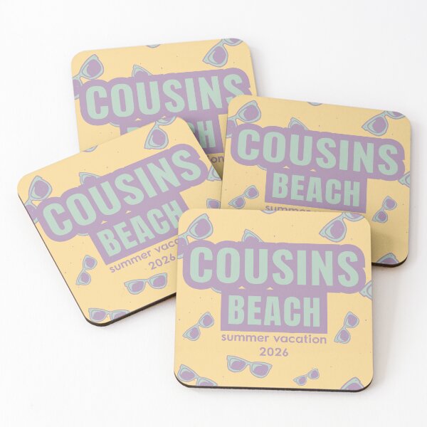 Item preview, Cousins Beach Summer Vacation 2026 Retro Sunglasses Pattern designed and sold by PixelWaveBD.
