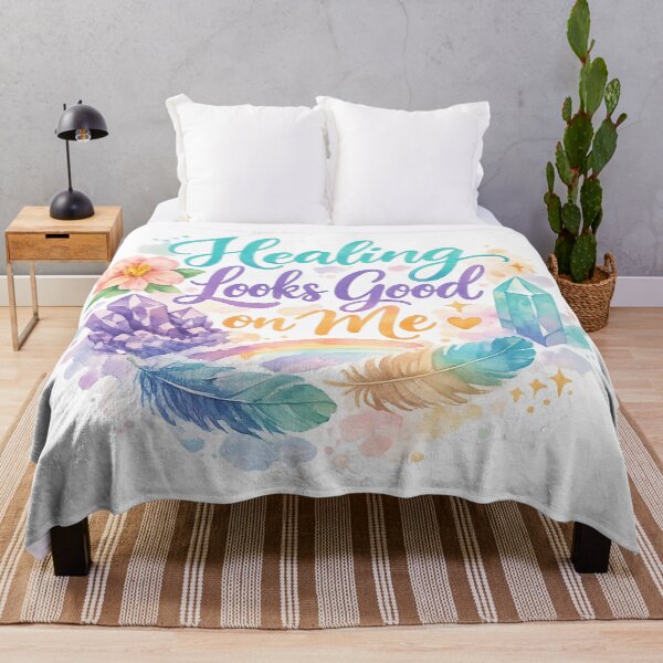 Item preview, Healing Looks Good on Me – Cute Watercolor Cloud Angel Aesthetic designed and sold by StickyDelights.