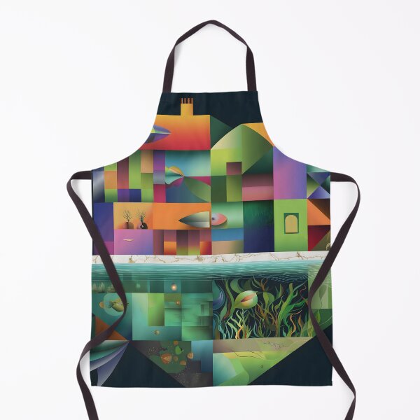 Item preview, Geometric Abstract House and Marine Life designed and sold by shanblue6.
