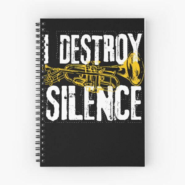 Item preview, Trumpet Player Marching Band Silence Destroy print  designed and sold by Rojee's  canvas.