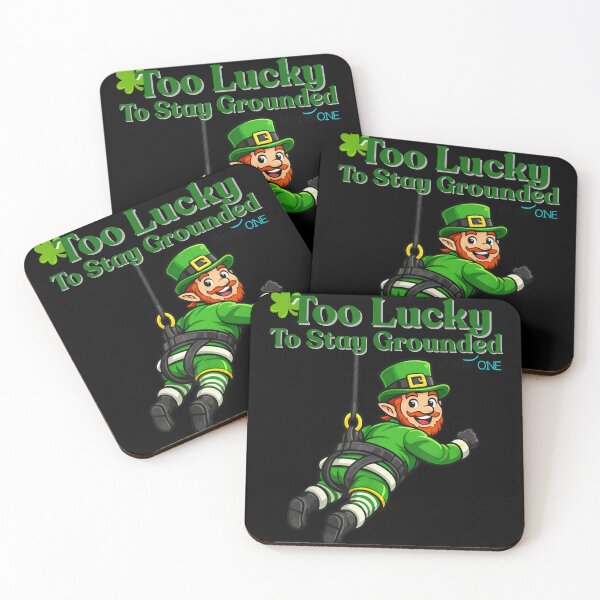 Item preview, Too Lucky To Stay Grounded Funny St Patrick Leprechaun Design designed and sold by NgumohaLanke.