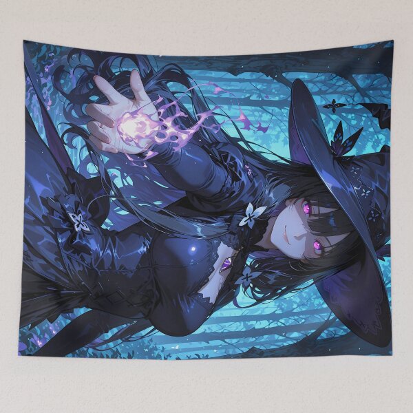 Item preview, MIZUKI: Magical Anime Sorceress Waifu Fantasy Art Poster designed and sold by BorgSpareParts.