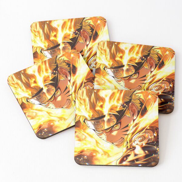 Item preview, Flame Chakra Ninja Warrior – Golden Anime Power Mode Poster designed and sold by Dyan4.