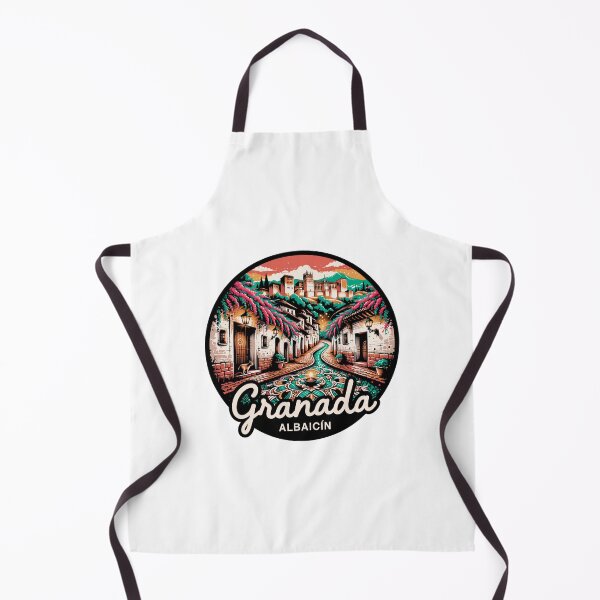 Item preview, Granada Albaicín Street Scene: Colorful Andalusian Illustration designed and sold by CircinusStore.