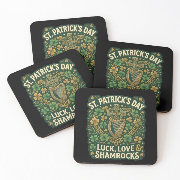 Item preview, St Patrick's Day Luck Love Shamrocks designed and sold by RNTStudio.