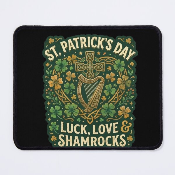 Item preview, St Patrick's Day Luck Love Shamrocks designed and sold by RNTStudio.