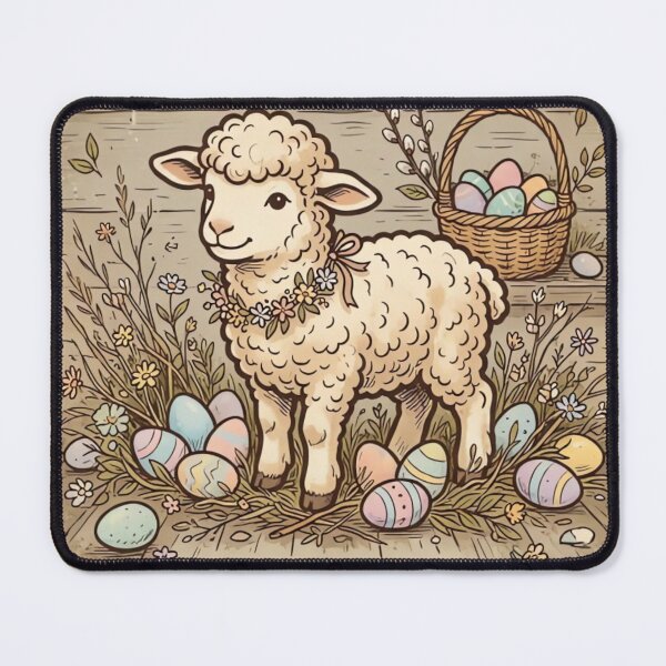 Item preview, Easter Joy Vintage Lamb designed and sold by urbinet.