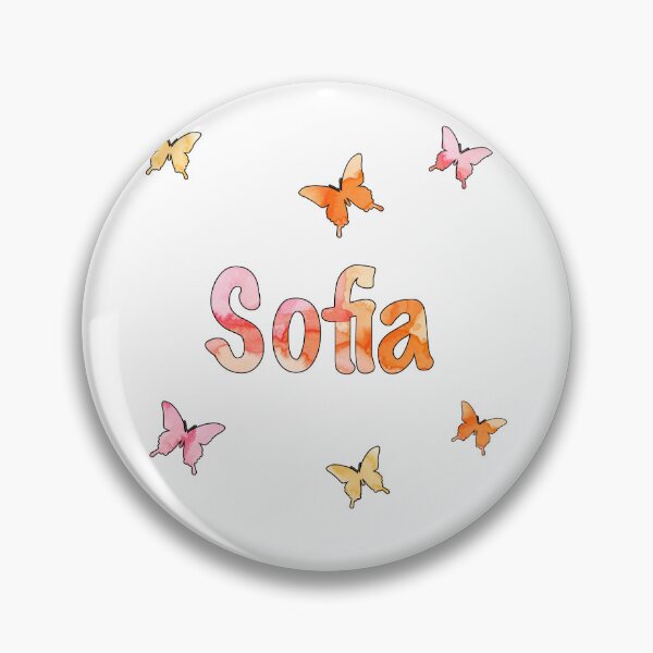 Item preview, Watercolor Name Sofia with Butterflies designed and sold by katifinell.