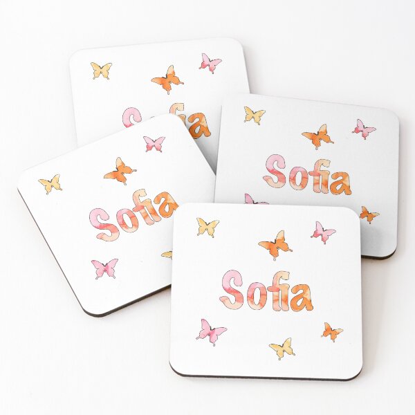Item preview, Watercolor Name Sofia with Butterflies designed and sold by katifinell.