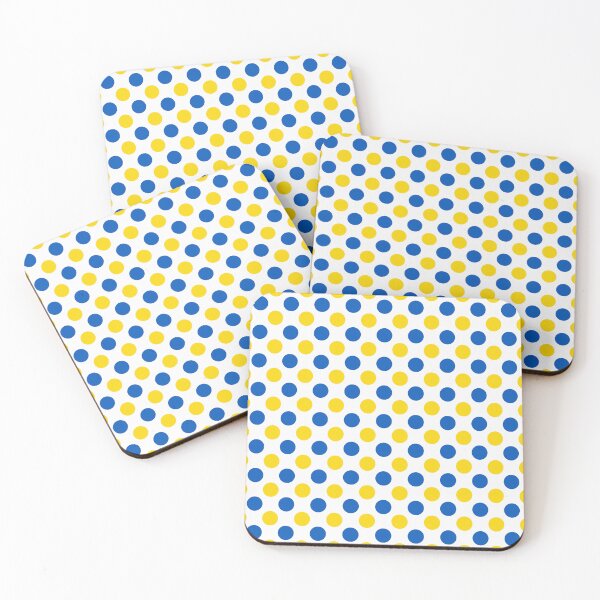Item preview, Royal Blue and Yellow Polka Dot Pattern designed and sold by Zaya_art.
