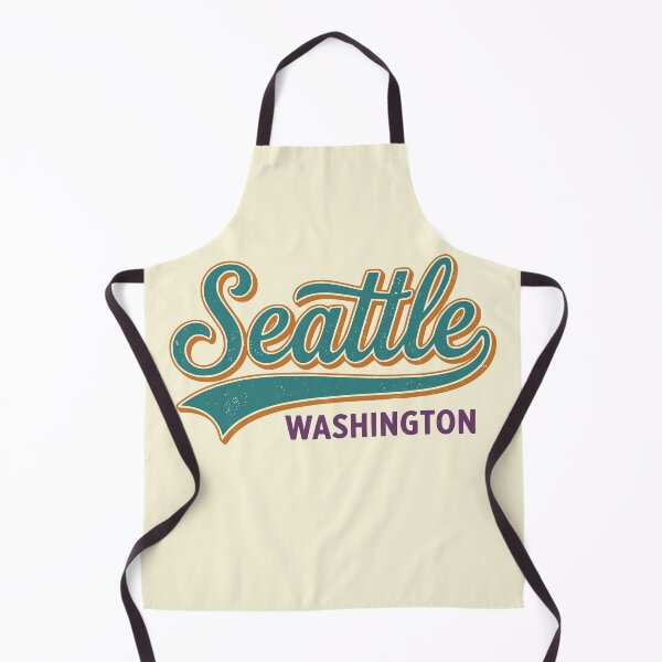Item preview, Retro Seattle Washington Vintage Script Typography Graphic designed and sold by Imaginationbeyond.