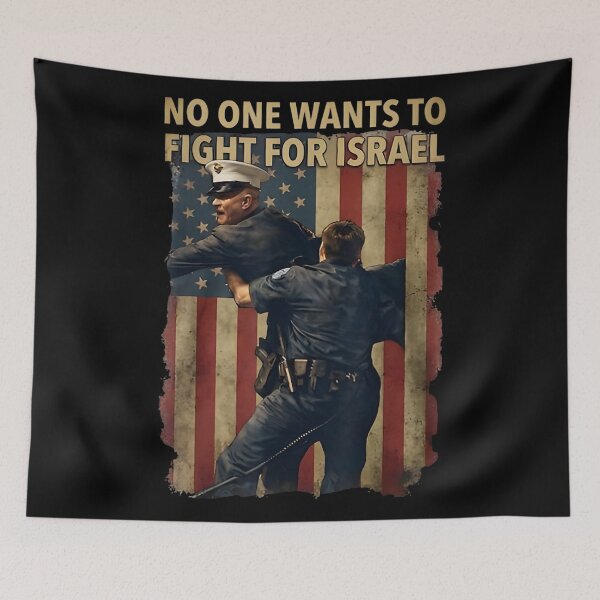 Item preview, No One Wants To Fight For Israel Military Political Statement Design designed and sold by ObukiLantara.