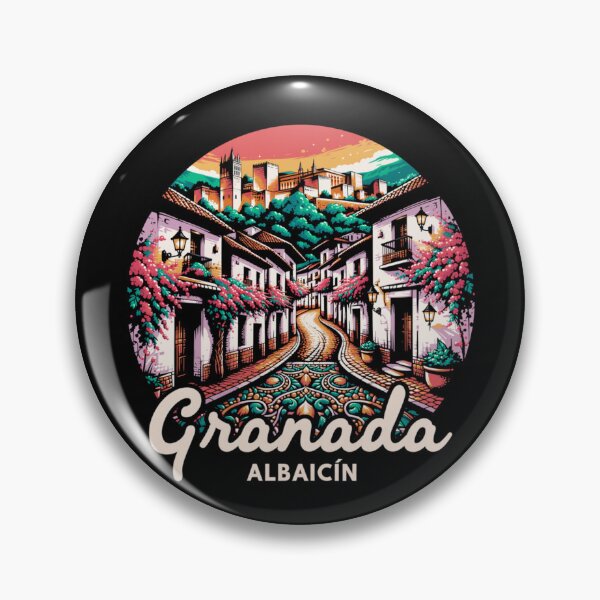 Item preview, Granada Spain Illustration: Albaicín & Alhambra Sunset designed and sold by CircinusStore.