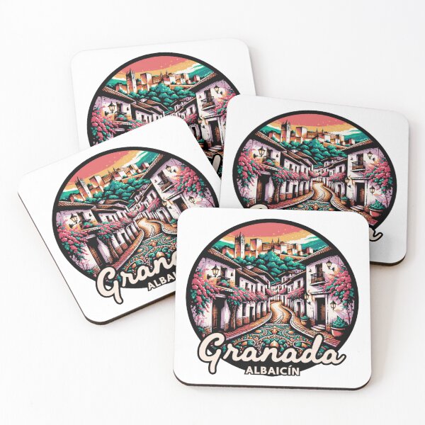 Item preview, Granada Spain Illustration: Albaicín & Alhambra Sunset designed and sold by CircinusStore.